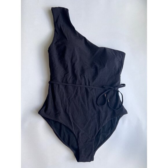Sea Level Swim One-Shoulder Wide Strap One-Piece Swimsuit Size US 12 - Picture 1 of 3